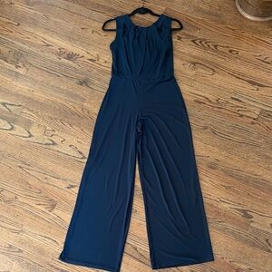 Chic Sleeveless Navy Jumpsuit
